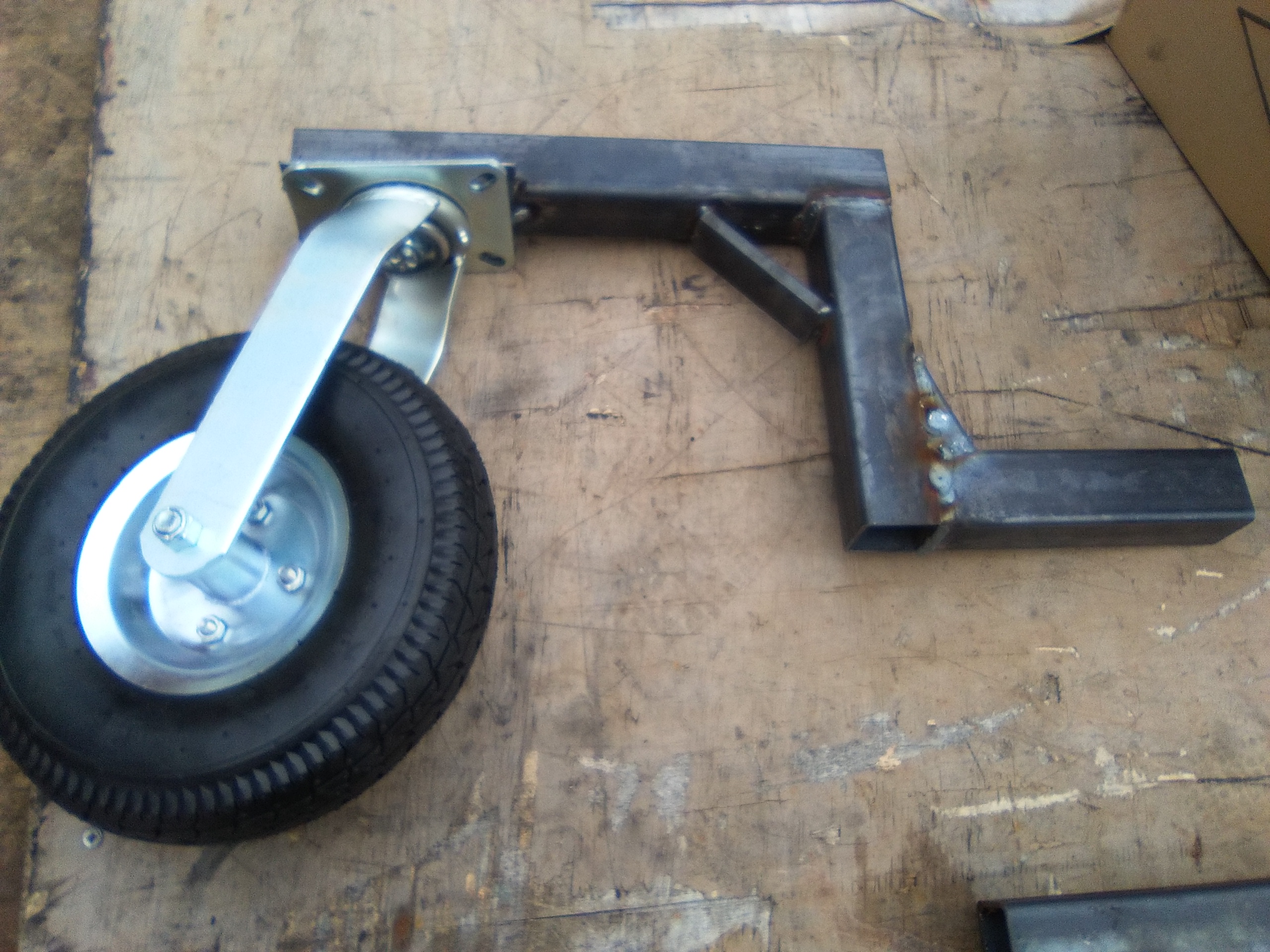 300mm pnuematic wheel kit for car rollover jig